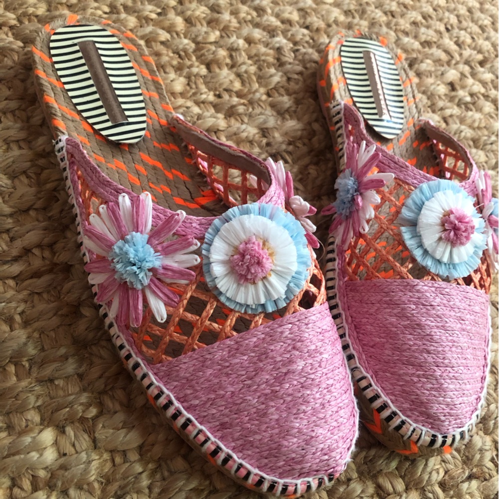 New: Sophia Webster Tansy Espadrille Slide Closed Toe Mule. Size 41